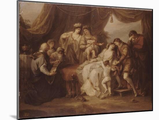 Poisoned Eleanor, 1782-Angelika Kauffmann-Mounted Giclee Print