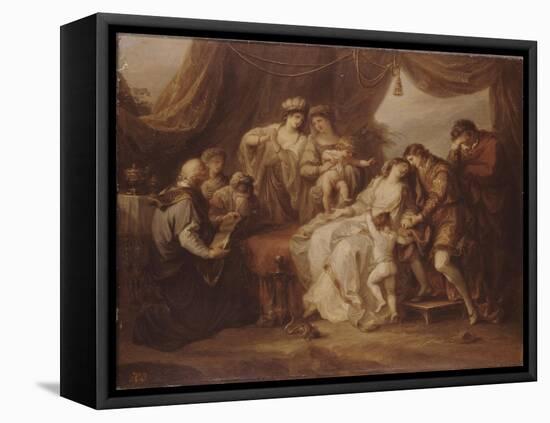 Poisoned Eleanor, 1782-Angelika Kauffmann-Framed Premier Image Canvas