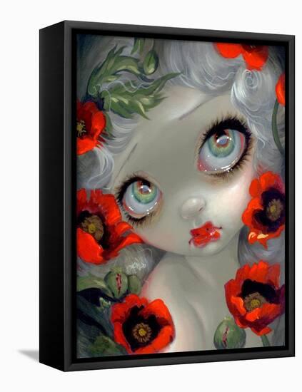 Poisonous Beauties III: Opium Poppy-Jasmine Becket-Griffith-Framed Stretched Canvas