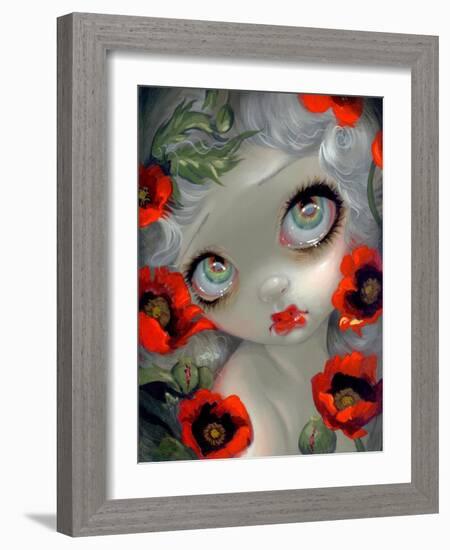 Poisonous Beauties III: Opium Poppy-Jasmine Becket-Griffith-Framed Art Print