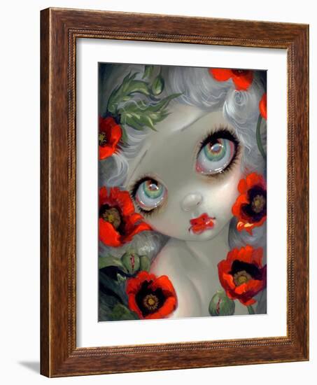 Poisonous Beauties III: Opium Poppy-Jasmine Becket-Griffith-Framed Art Print