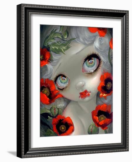 Poisonous Beauties III: Opium Poppy-Jasmine Becket-Griffith-Framed Art Print