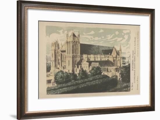 Poitiers, Vienne, Cathedrale Saint-Pierre-null-Framed Giclee Print