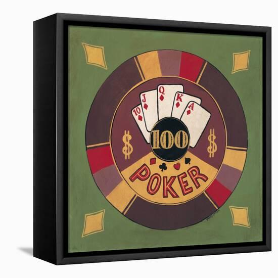 Poker - $100-Gregory Gorham-Framed Stretched Canvas