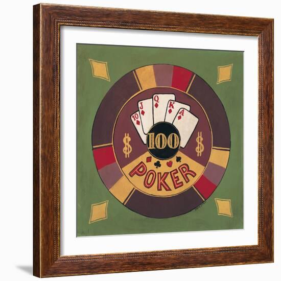 Poker - $100-Gregory Gorham-Framed Art Print