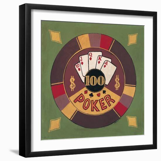 Poker - $100-Gregory Gorham-Framed Art Print