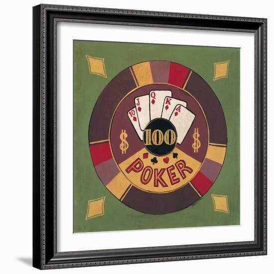 Poker - $100-Gregory Gorham-Framed Art Print