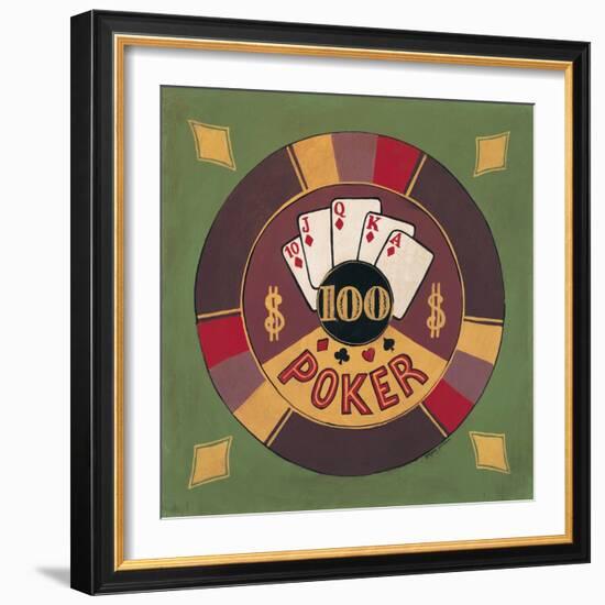 Poker - $100-Gregory Gorham-Framed Art Print