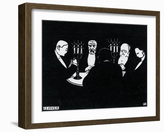 Poker, 1896-Félix Vallotton-Framed Giclee Print