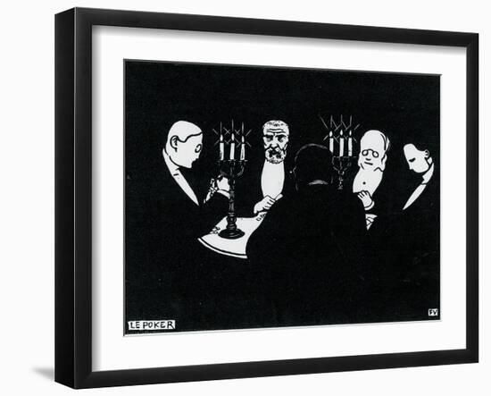 Poker, 1896-Félix Vallotton-Framed Giclee Print