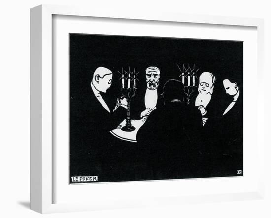 Poker, 1896-Félix Vallotton-Framed Giclee Print