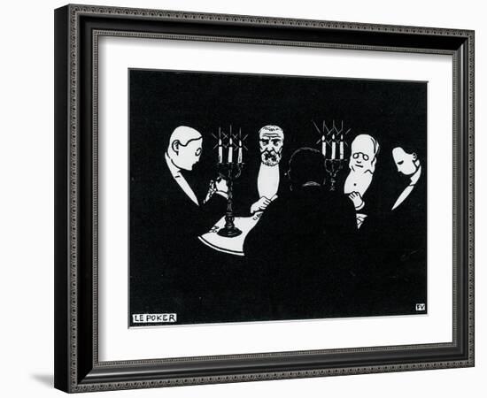 Poker, 1896-Félix Vallotton-Framed Giclee Print