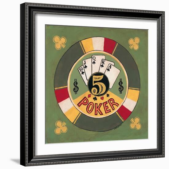 Poker - $5-Gregory Gorham-Framed Art Print