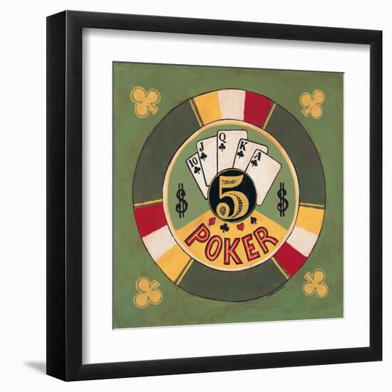 Poker - $5-Gregory Gorham-Framed Art Print