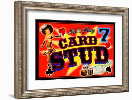 Poker 7 Card Stud-null-Framed Giclee Print