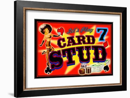 Poker 7 Card Stud-null-Framed Giclee Print