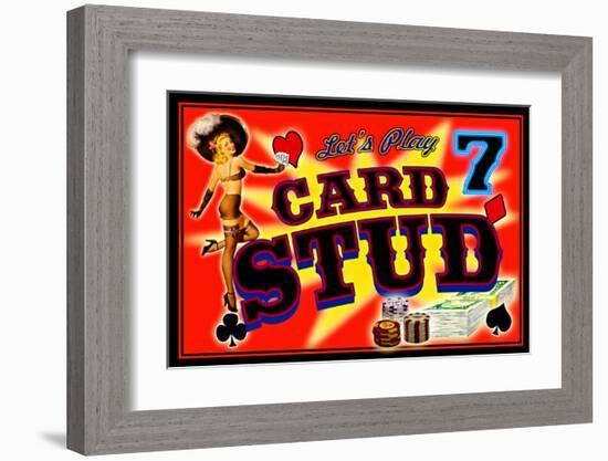 Poker 7 Card Stud-null-Framed Giclee Print