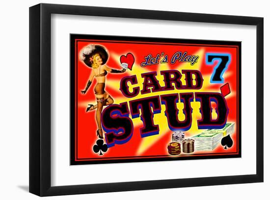 Poker 7 Card Stud-null-Framed Giclee Print