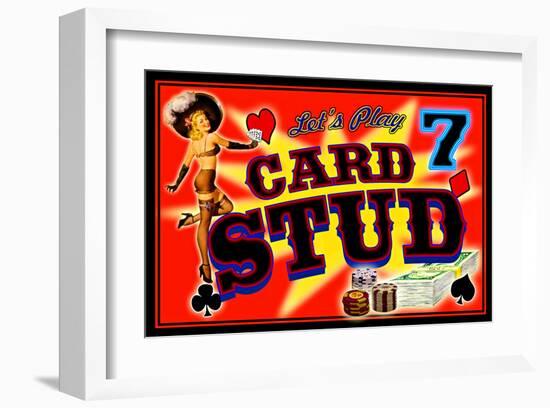 Poker 7 Card Stud-null-Framed Giclee Print