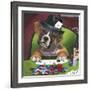 Poker Dogs 2-Jenny Newland-Framed Giclee Print