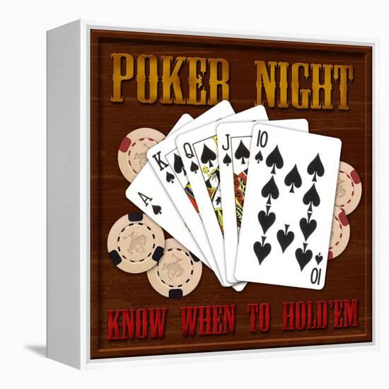 Poker Night-Kate Ward Thacker-Framed Premier Image Canvas