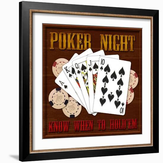 Poker Night-Kate Ward Thacker-Framed Giclee Print