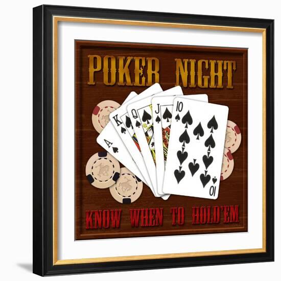 Poker Night-Kate Ward Thacker-Framed Giclee Print