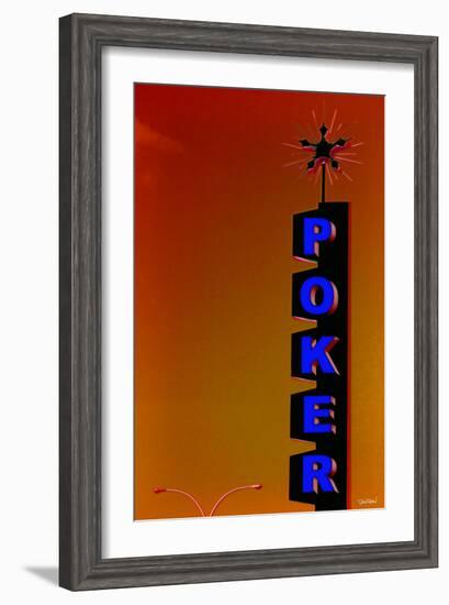 Poker - Orange-Pascal Normand-Framed Art Print