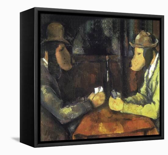 Poker Playing Dogs-Chameleon Design, Inc.-Framed Stretched Canvas