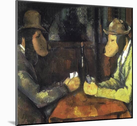 Poker Playing Dogs-Chameleon Design, Inc.-Mounted Art Print