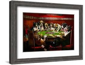 Poker Sympathy-Cassius Marcellus Coolidge-Framed Art Print