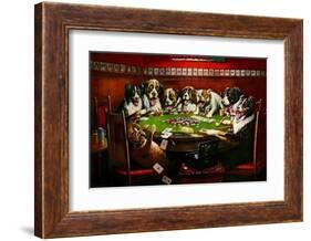 Poker Sympathy-Cassius Marcellus Coolidge-Framed Art Print
