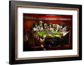 Poker Sympathy-Cassius Marcellus Coolidge-Framed Art Print