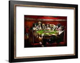 Poker Sympathy-Cassius Marcellus Coolidge-Framed Art Print