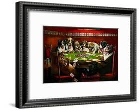 Poker Sympathy-Cassius Marcellus Coolidge-Framed Art Print