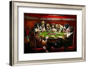 Poker Sympathy-Cassius Marcellus Coolidge-Framed Art Print