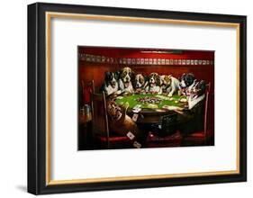 Poker Sympathy-Cassius Marcellus Coolidge-Framed Art Print