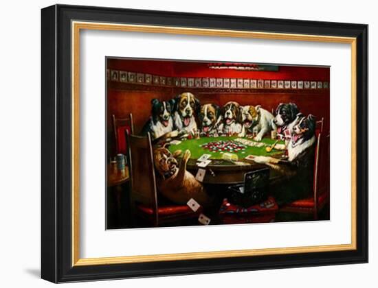 Poker Sympathy-Cassius Marcellus Coolidge-Framed Art Print