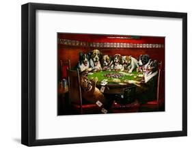 Poker Sympathy-Cassius Marcellus Coolidge-Framed Art Print
