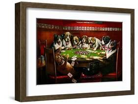 Poker Sympathy-Cassius Marcellus Coolidge-Framed Art Print