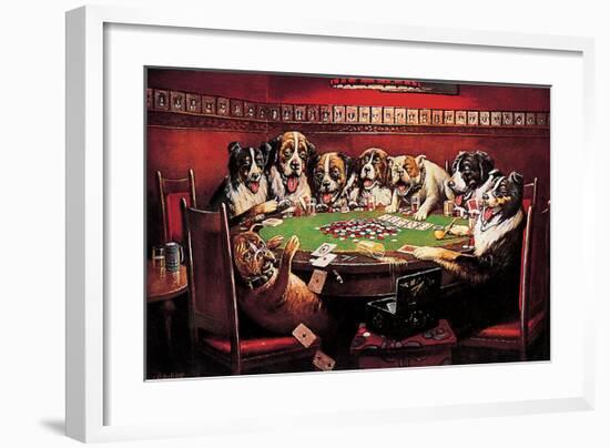 Poker Sympathy-C^ M^ Coolidge-Framed Art Print