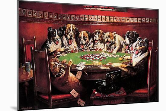 Poker Sympathy-C^ M^ Coolidge-Mounted Art Print