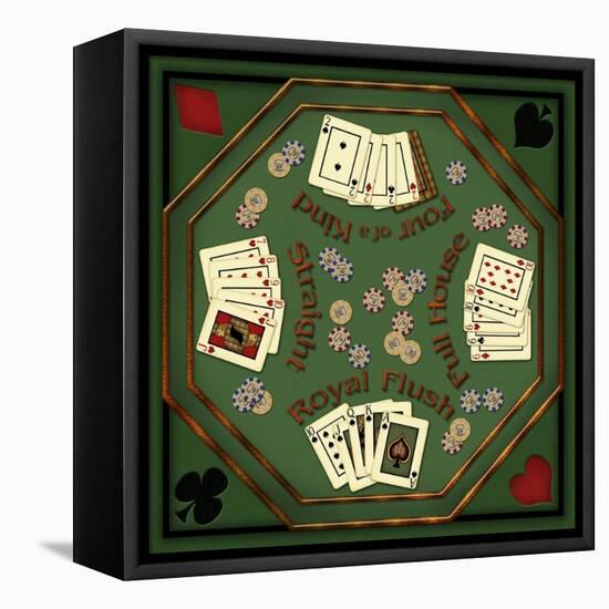 Poker Table-Kate Ward Thacker-Framed Premier Image Canvas