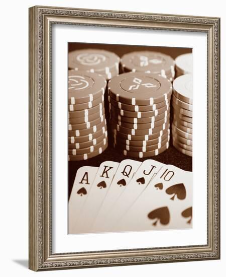 Poker-Boyce Watt-Framed Art Print