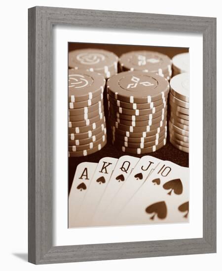 Poker-Boyce Watt-Framed Art Print