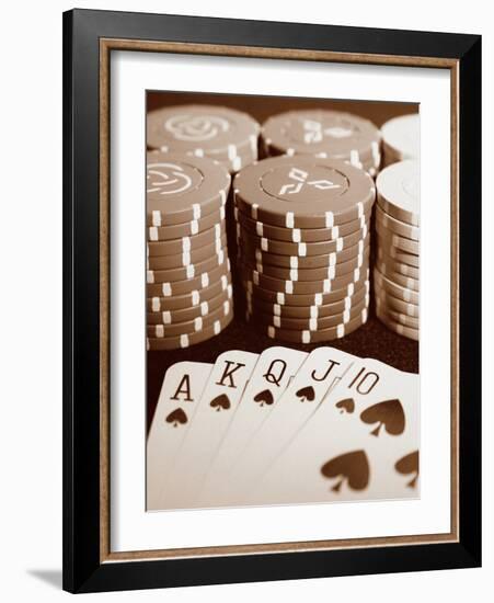 Poker-Boyce Watt-Framed Art Print