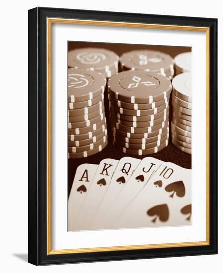 Poker-Boyce Watt-Framed Art Print