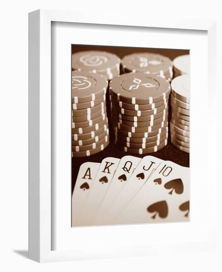 Poker-Boyce Watt-Framed Art Print