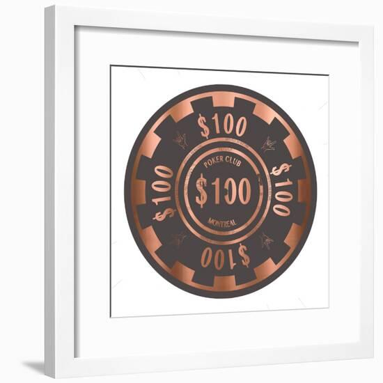 PokerChip $100, 2015-Francois Domain-Framed Giclee Print