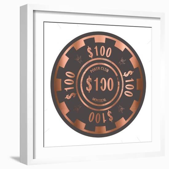 PokerChip $100, 2015-Francois Domain-Framed Giclee Print